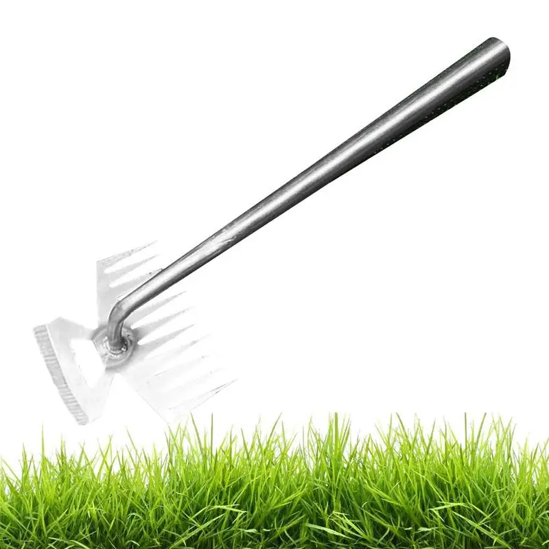 

Garden Hoe Weeding Artifact Uprooting Weeding Tool Weed Puller Tool With 11 Teeth Dual Purpose Weeder Remover Garden Tools