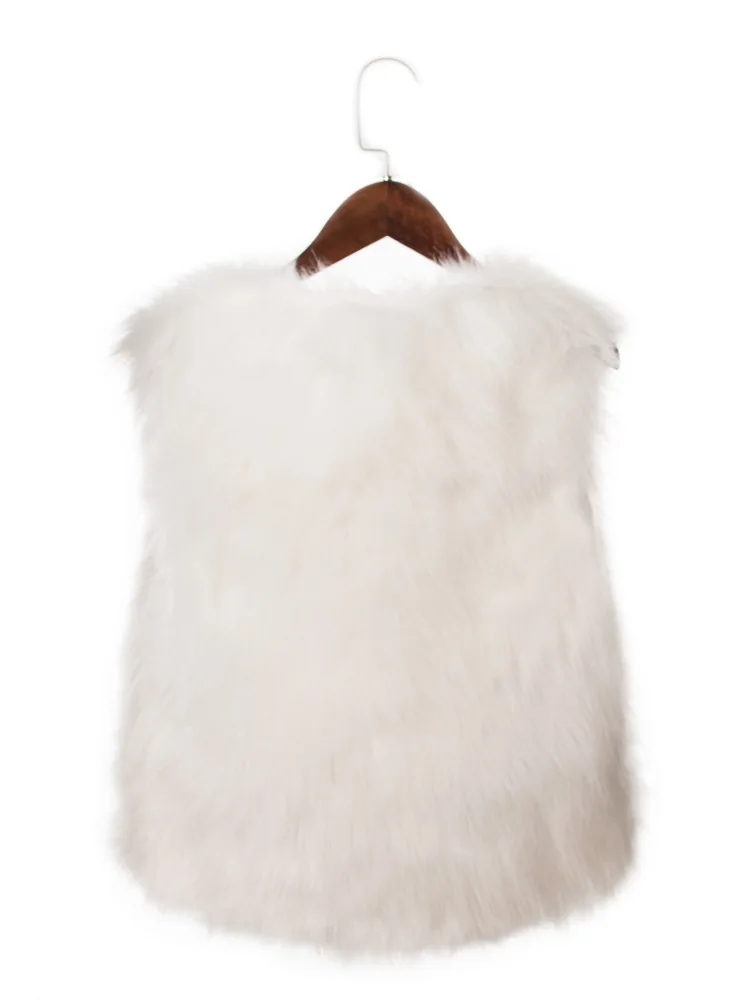 Women  Fur  Vest  Warm Faux Fur  Plush Coats Female Jacket Autumn Winter Furry Coat