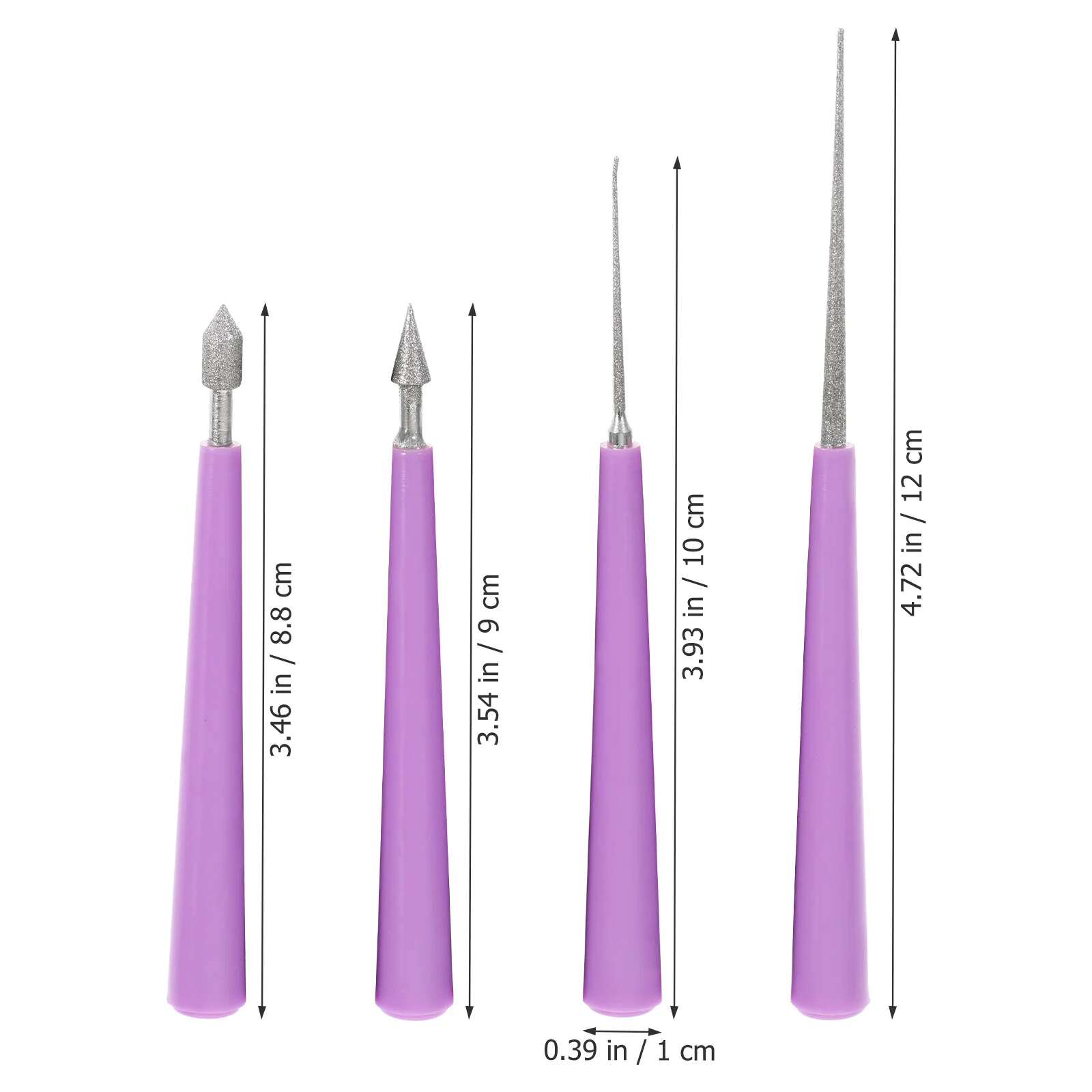 4 Pcs Reamer Craft Hole Opener Electric Tool Bead Reamer. Beading Tools Diamond