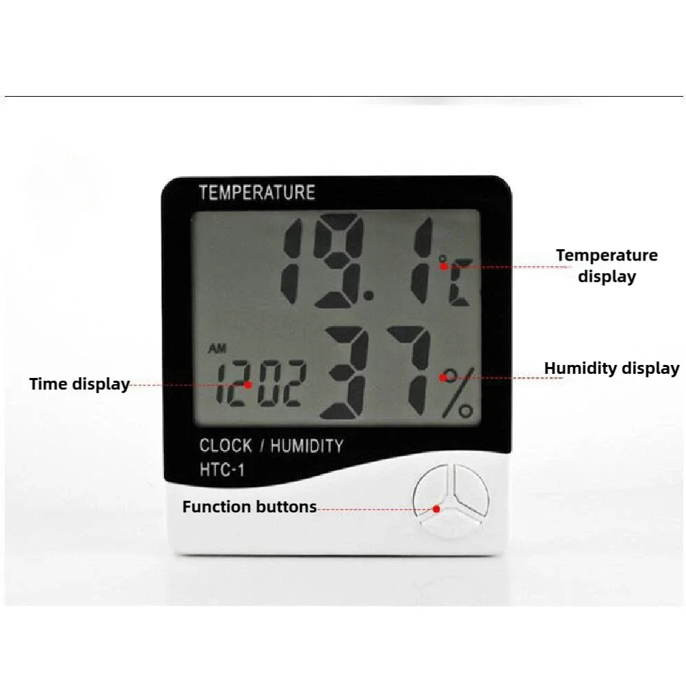 Цифровой термометр влажности с ЖК-дисплеем домашний электронный для дома и улицы
