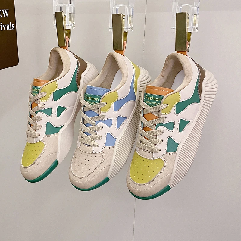 

Кеды женские спортивные, Вулканизированная плоская подошва, кроссовки на платформе, дизайнерская прогулочная обувь, корейский стиль, на осень, 2022