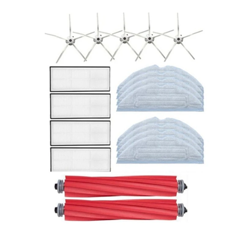 

Main Brush Side Brush Hepa Filter Mop Cloth For Xiaomi Roborock S7 T7S T7S PLUS Vacuum Cleaner Spare Parts Set