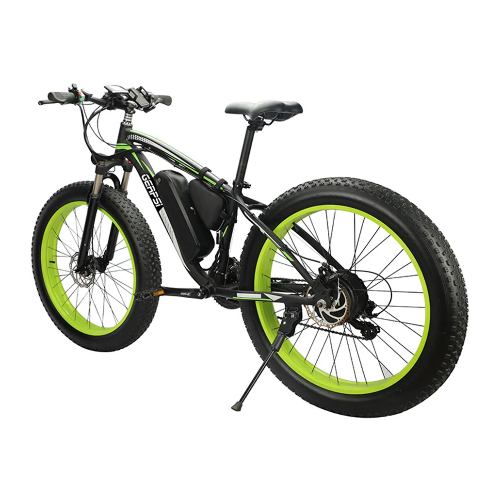 

26 Inches Electric Bicycles 48V10Ah Bike Damping Cross-Country Snowy Ground Chubby Wheel Fashion Aluminium Alloy Dual Disc Brake