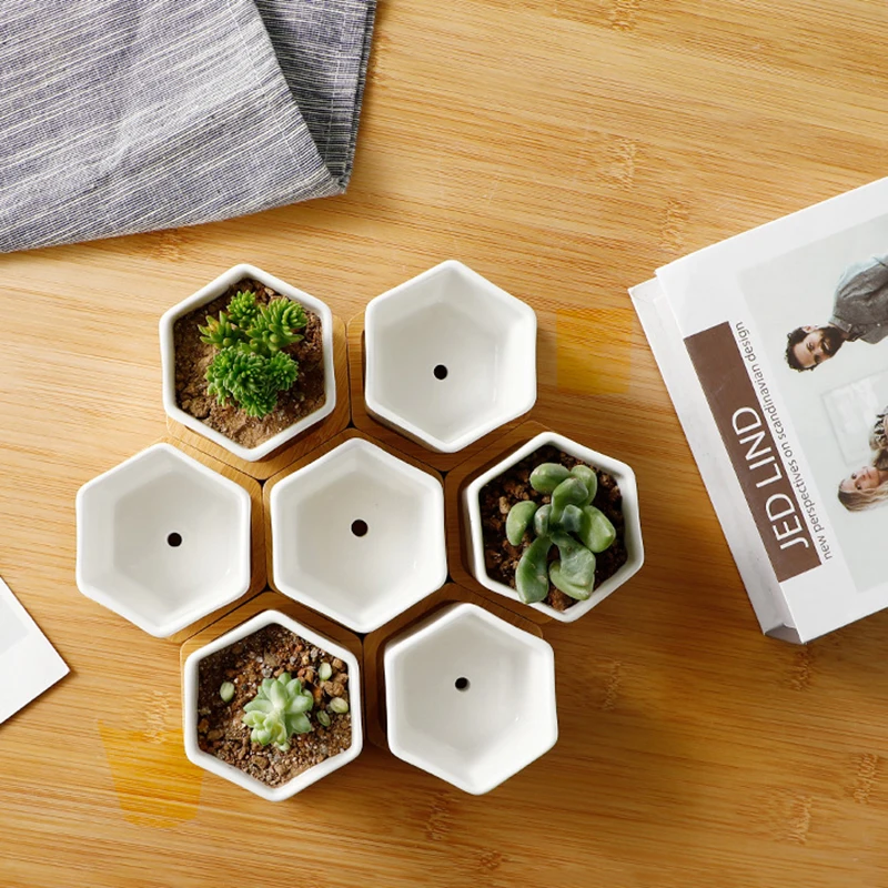 Керамический цветочный горшок