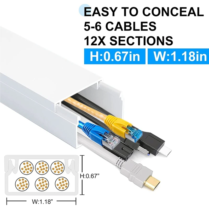 Кабель-щит Большой Настенный ТВ-комплект с гоночной дорожкой поворотный кабель