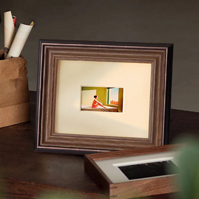 

American Classical 6 Inch 10 Inch Small Photo Frame Retro Photo Frame Home Living Room Decoration Photo Frame Wall Hanging