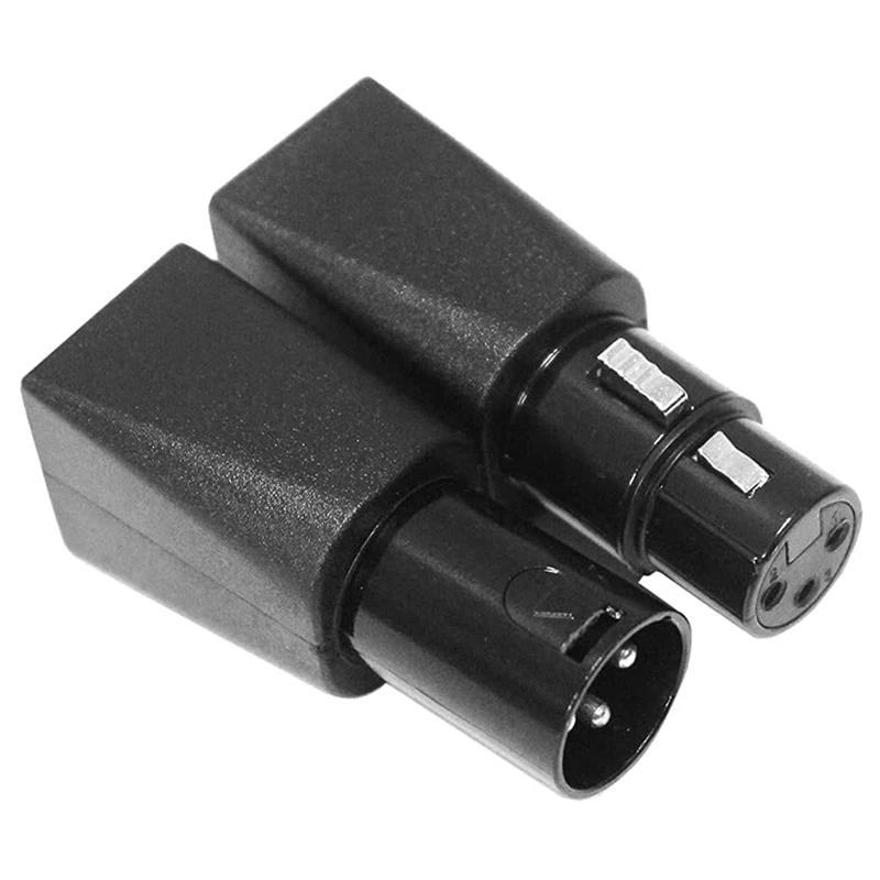 

DMX To RJ45 Connector RJ45 Ethernet To 3 Pin XLR DMX Female & Male Adapter Sets (3PIN 1Pair)