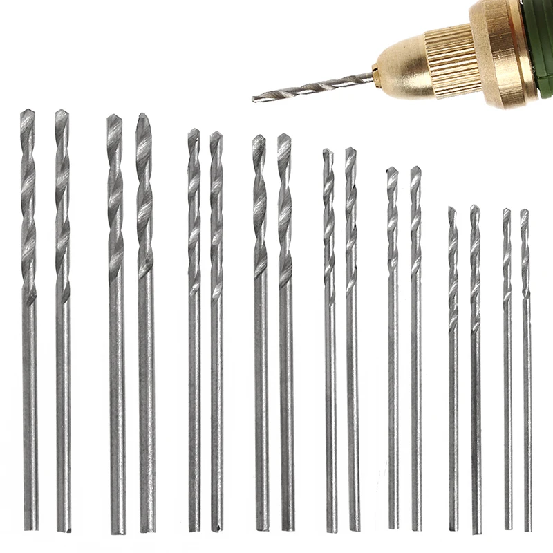 

16Pcs HSS White Steel Twist Drill Bit Set 0.8-1.5mm For Electric Grinding Drills KXRE