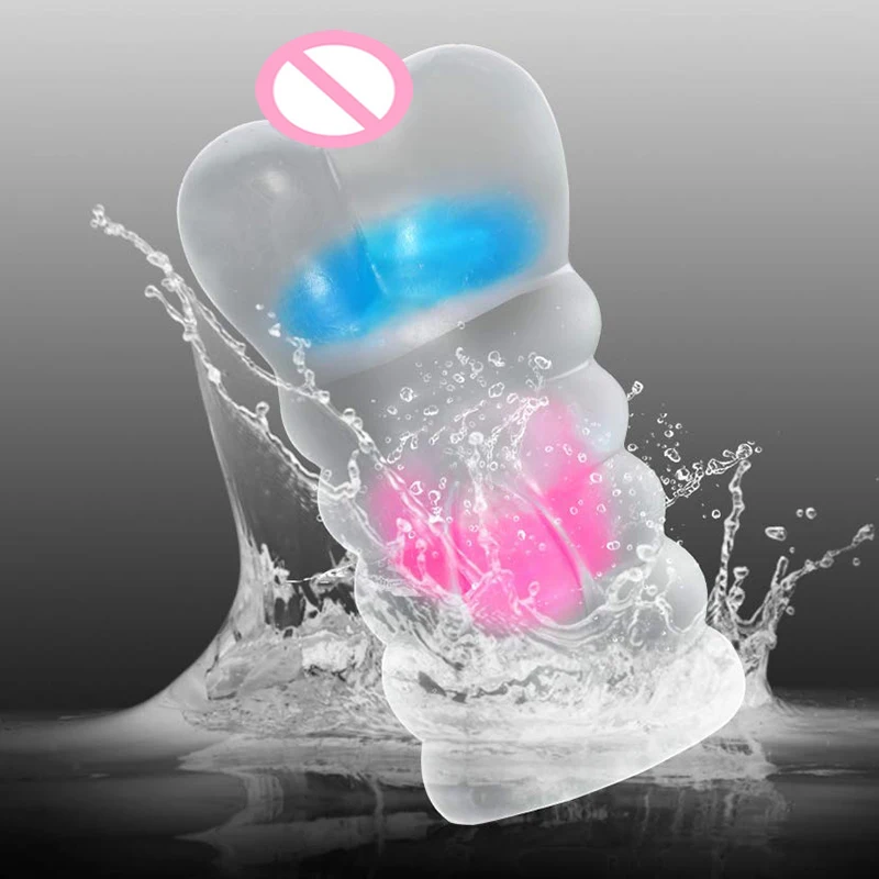 Мужская Реалистичная Вагина Luktee для мастурбации прозрачная 3d карманная