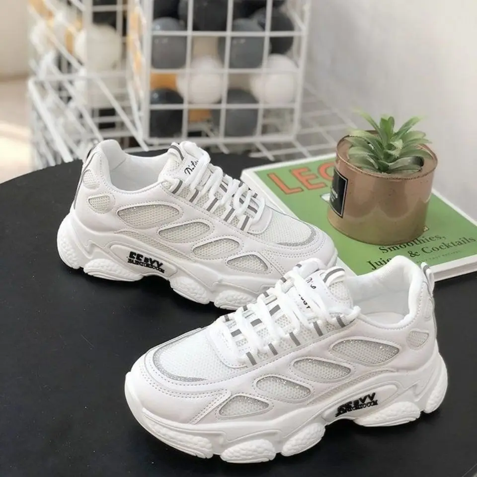 

2022 Женская Осенняя обувь на платформе, спортивный тренд, универсальная старая обувь ins, модная и повседневная