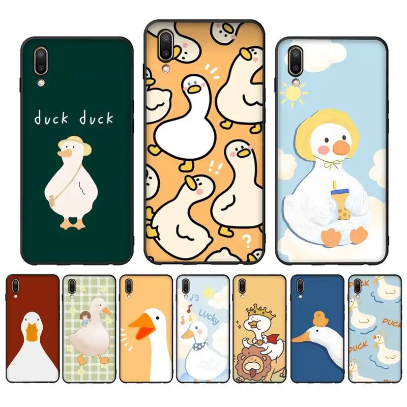 

Duck Phone Case for Vivo Y91C Y11 17 19 17 67 81 Oppo A9 2020 Realme c3