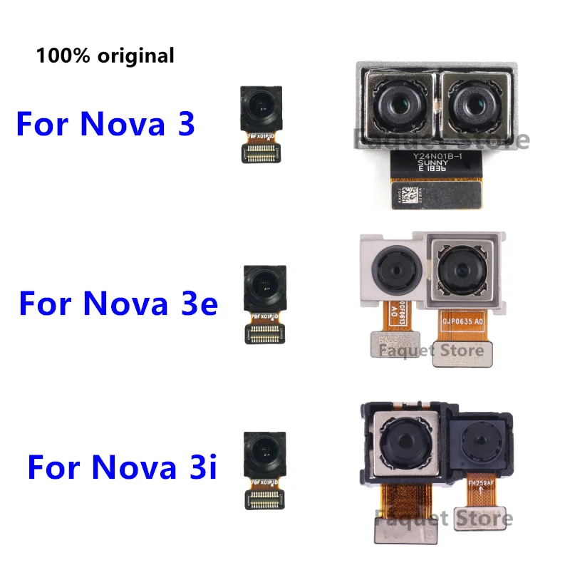 

Original Rear Front Camera For Huawei Nova 3 3e 3i Backside Small Frontal Back Selfie Camera Module Flex Repair Spare Parts