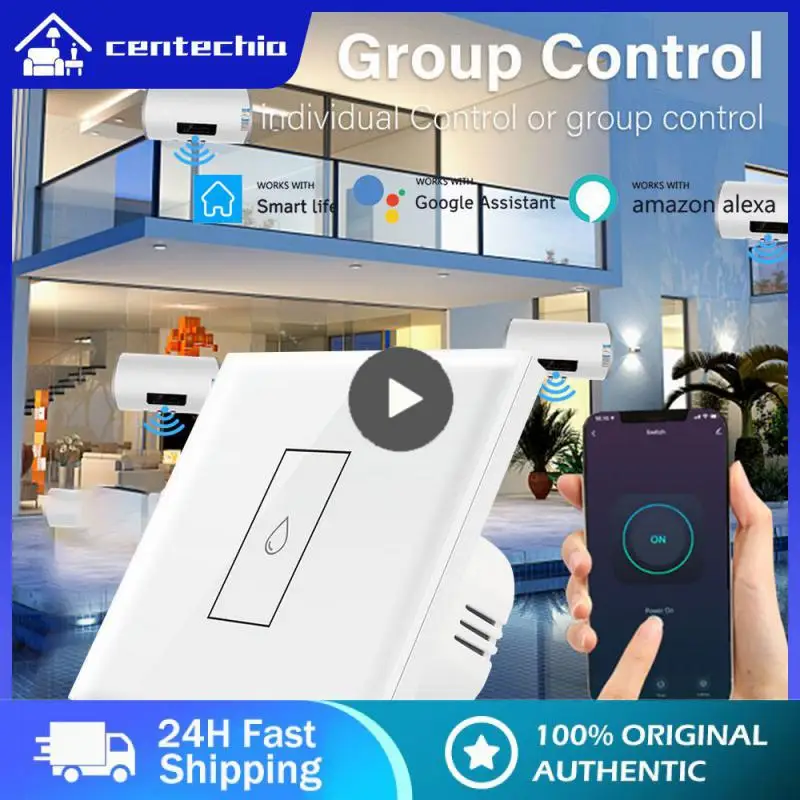 

Timing Remote Control Smart Switch Smart Life Smart Touch Switch Tuya Water Heater Switch Wifi 20a Work With Alexa Google Home