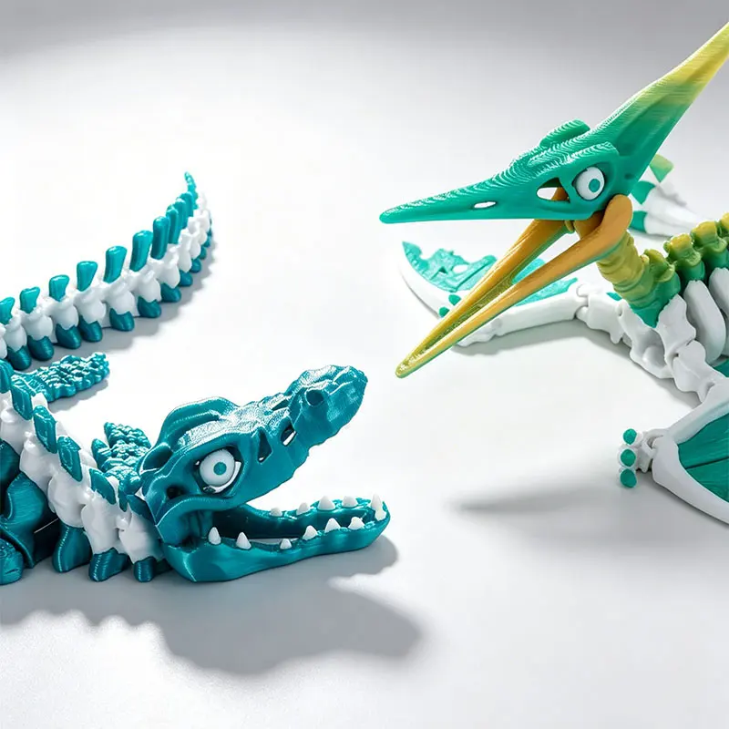 Фото Реалистичная фигурка динозавра Тираннозавра Рекса, 3D-печатная подвижная модель, скульптура динозавра, украшение для рабочего стола, декор для дома, поделка №1
