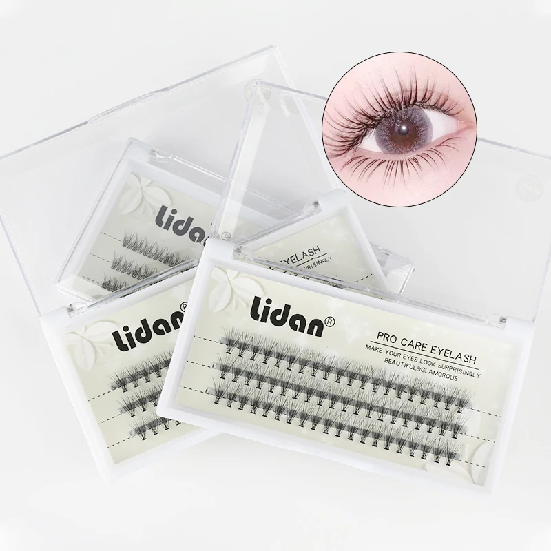 

8/9/10/11/12mm Eyelash Implants Individual Cluster EyeLashes Grafting Professional Makeup Fake False Eyelash Extension Bunche