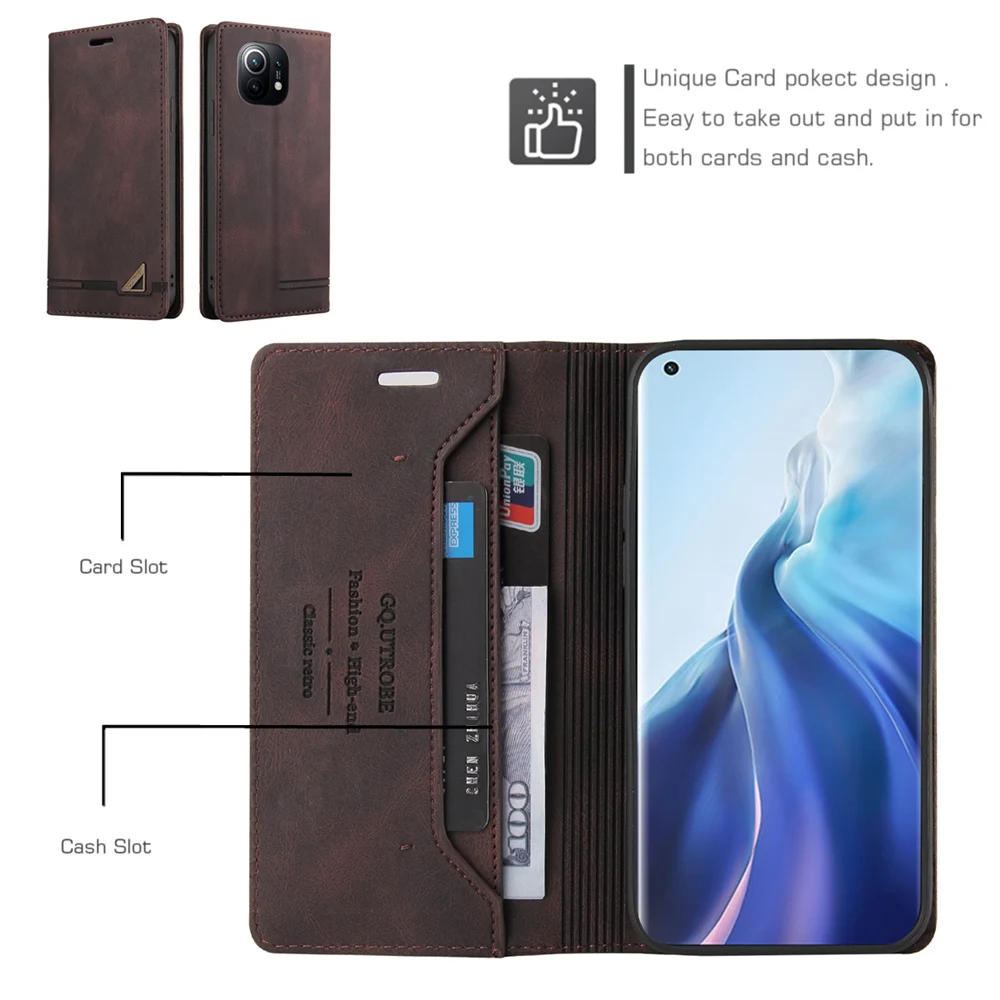 Кожаный чехол для Xiaomi RedMi Note 10 11 11S 10S 9S 9 8 7 Pro 9T 9C 9A Mi 11T Poco X3 GT NFC M4 M3 F3 10T | Мобильные