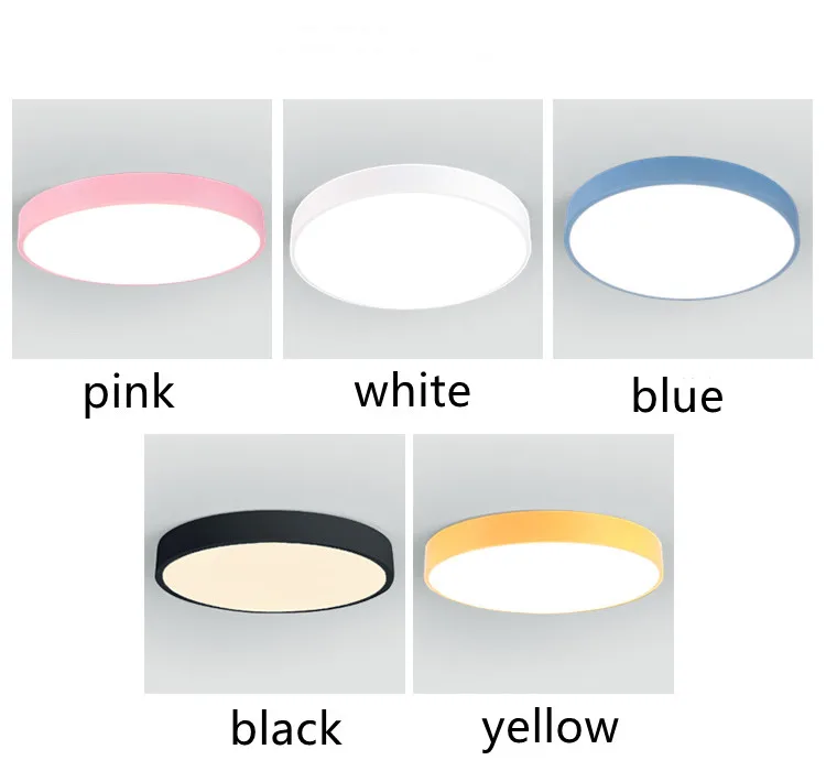 

LED round ceiling light simple modern Mediterranean warm bedroom children's room lighting Nordic macaron lamp