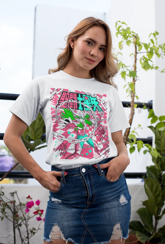 Andromeda Shun футболка аниме Все размеры Saint Seiya Ikki Sienna Nero Cosmo