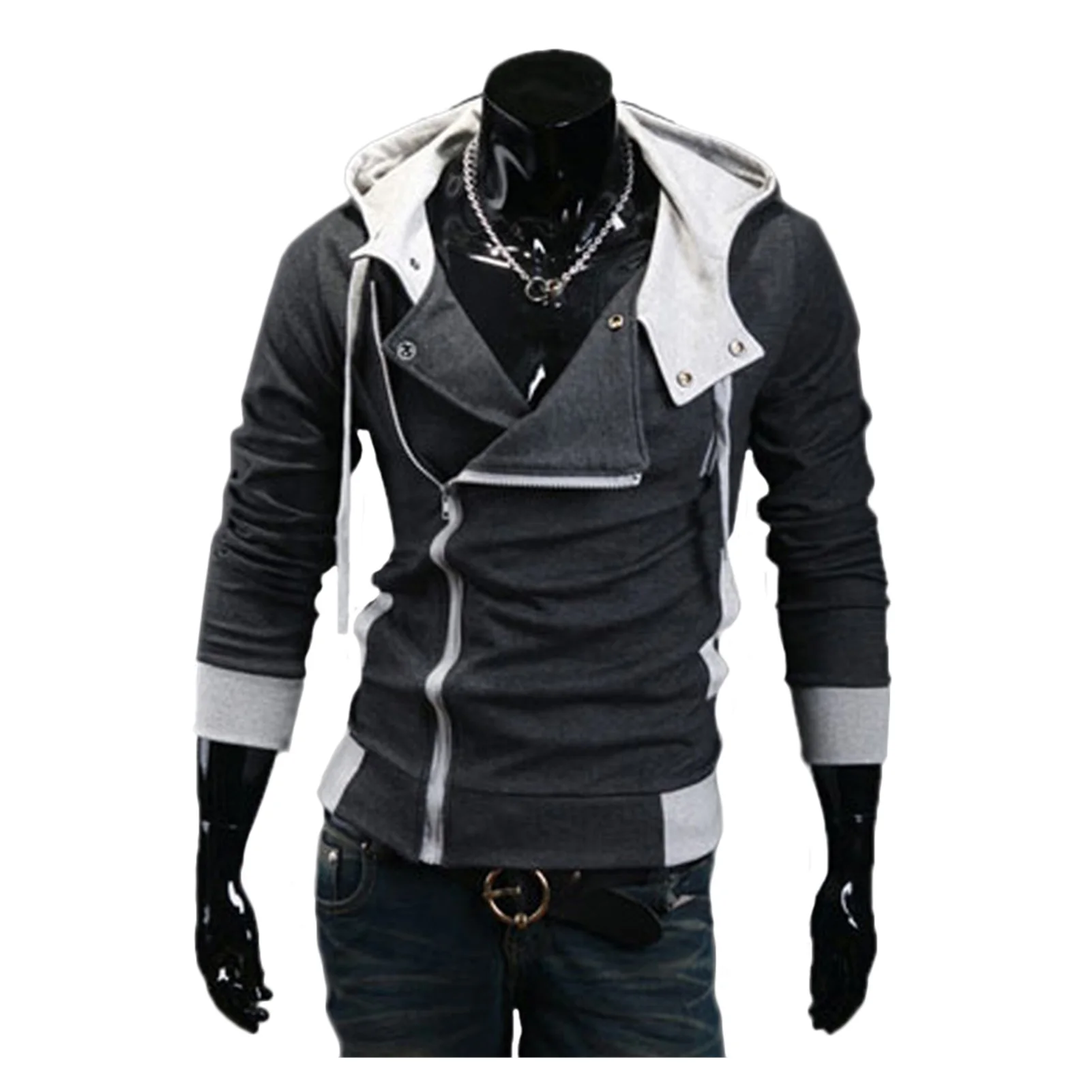 

2022NEW 2021 Zipper Cardigan Hoodies Men Fashion Hooded Sweatshirts Spring Spring Sportswear Long Sleeve Slim Tracksuit Jacket