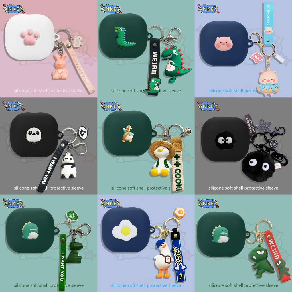 Чехол для наушников Beats Powerbeats Pro 2 силиконовые наушники с милой уткой мягкий