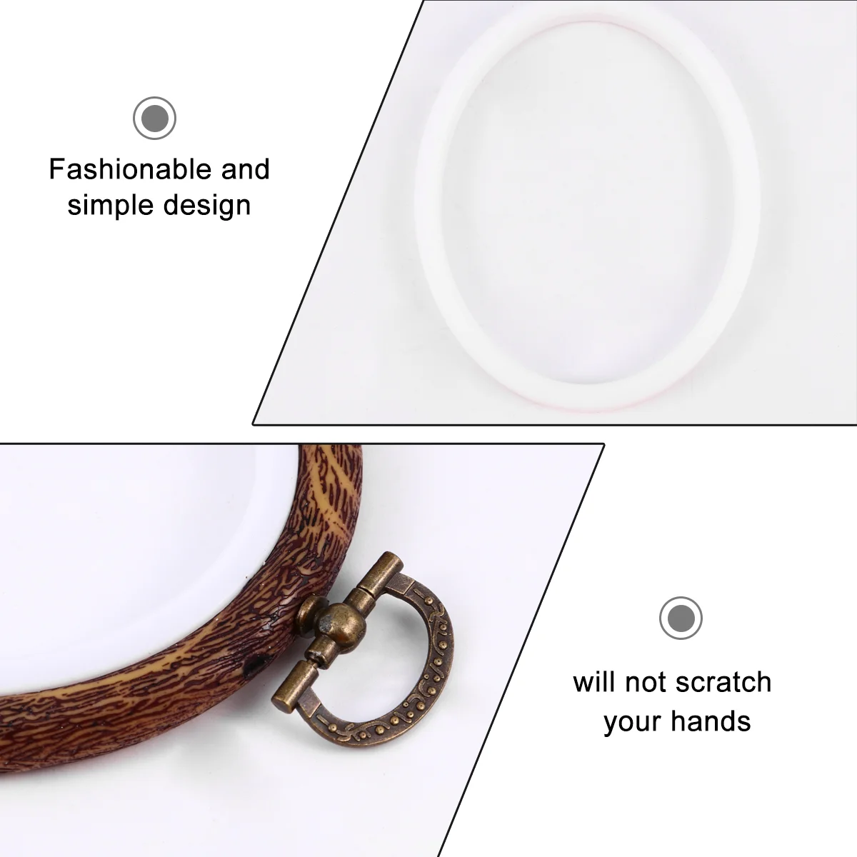 5 шт. DIY ремесло вышивка рамка крестиком круг для квилтинга