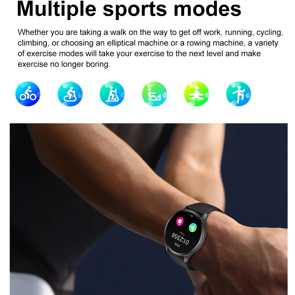 Смарт-часы с AMOLED-экраном для мужчин и женщин цвет в ассортименте