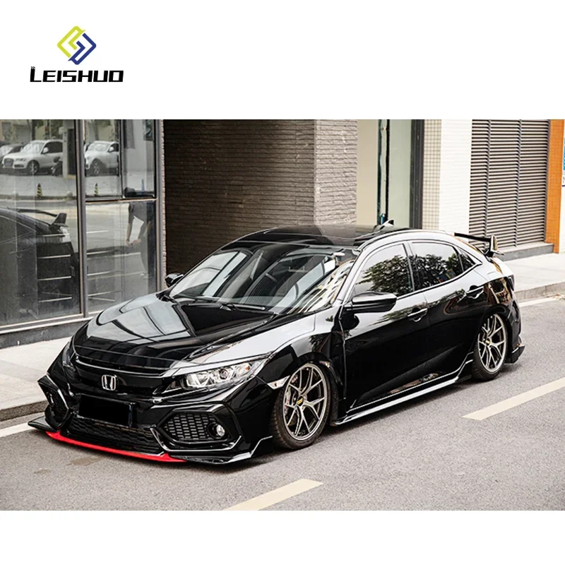 Werksverkauf Front-слегка скрытый гриль vollkarosseries-Kit для HONDA CIVIC 2016-2020 Update Auf Sport FK8 Breiter Typ-R