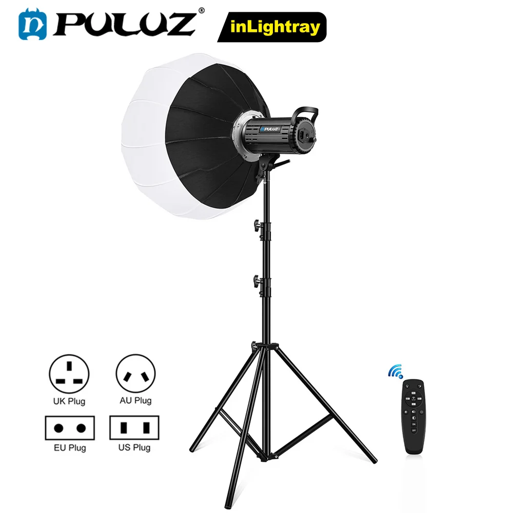

PULUZ 150W /100W 5600K Photography Studio Video Light + 2.8m Light Stand Holder + 65cm Foldable Lantern Softbox Photography Kits