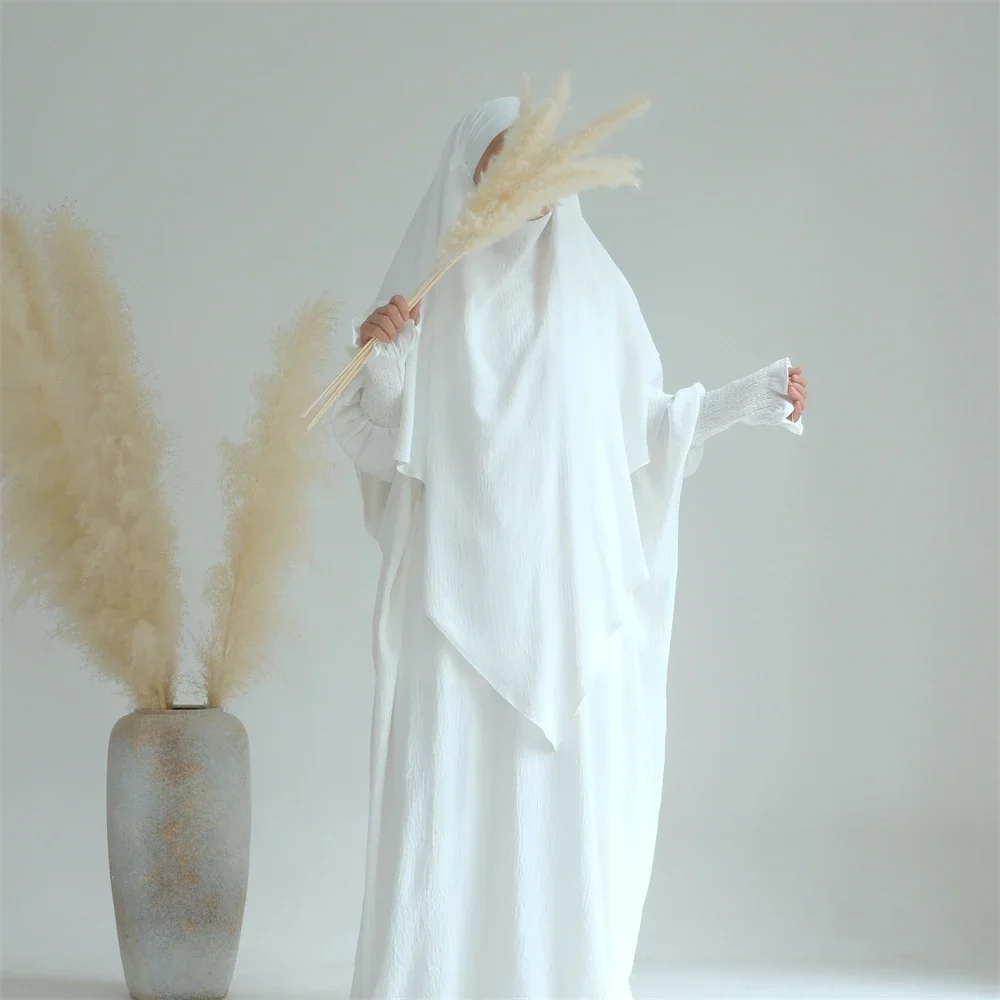 Комплект из 2 предметов с капюшоном женское мусульманское платье-хиджаб