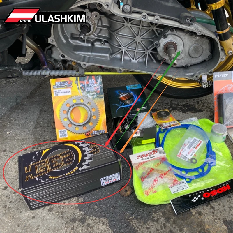 BWSR125 BWS125 ZUMA125 набор передач для гоночного мотоцикла YAMAHA CYGNUS125 гоночная цепь