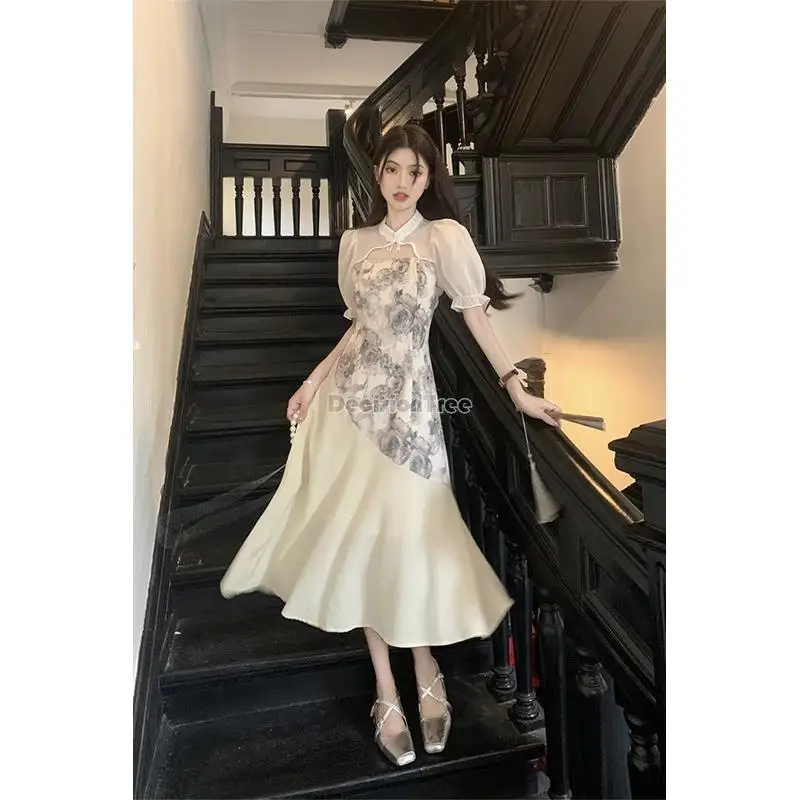 Женское Повседневное платье-Ципао Элегантное повседневное платье в китайском