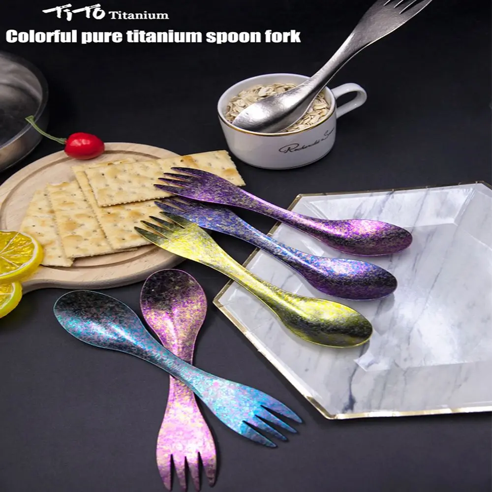 9 видов стилей Сверхлегкая портативная вилка для пикника ложка кемпинга