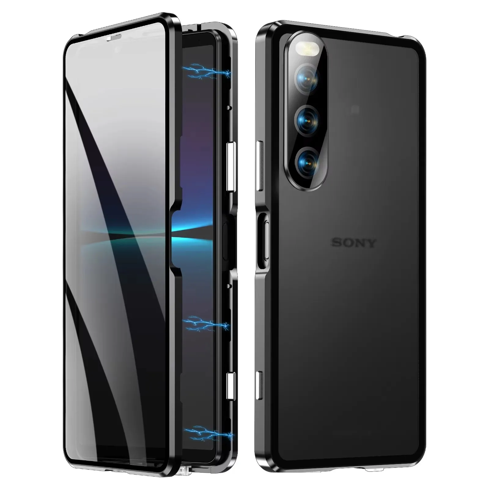 Металлический магнитный чехол 360 для Sony Xperia 10 1 5 V IV III HD рамка из закаленного