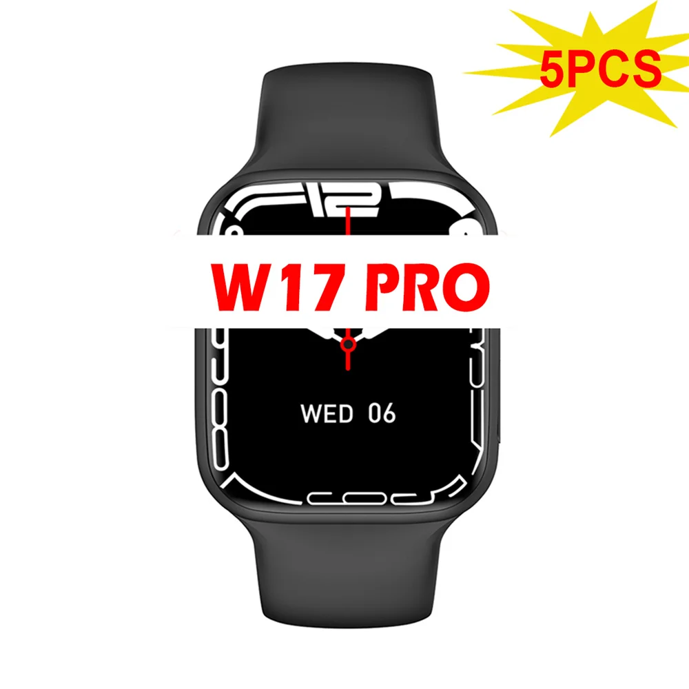 

5PCS IWO Smart Watch W17 Pro 1.9inch Screen Bluetooth Call AI Voice Wireless Charging PRO Smart Watch Men Ladies VS W27 PRO W17