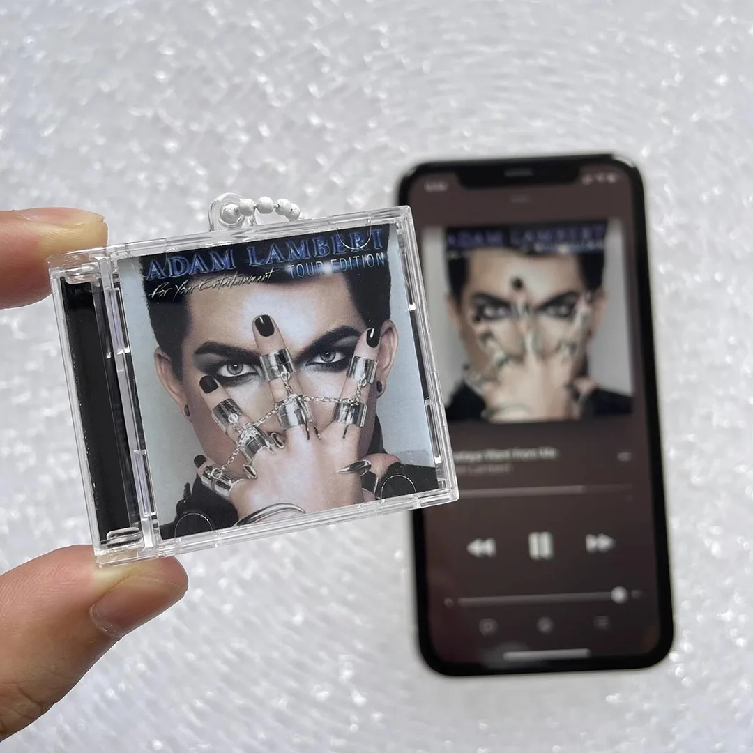 Поп Адам Ламберт МИНИ-музыка CD NFC брелок для ключей с высокой драмой альбом играть