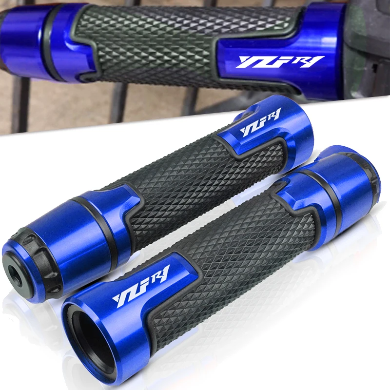 

7/8'' 22MM Motorcycle handle grips Motorbike handlebar ends for YAMAHA YZF R1 YZF-R1 2003 2004 2005 2006 2007-2015 2016 2017