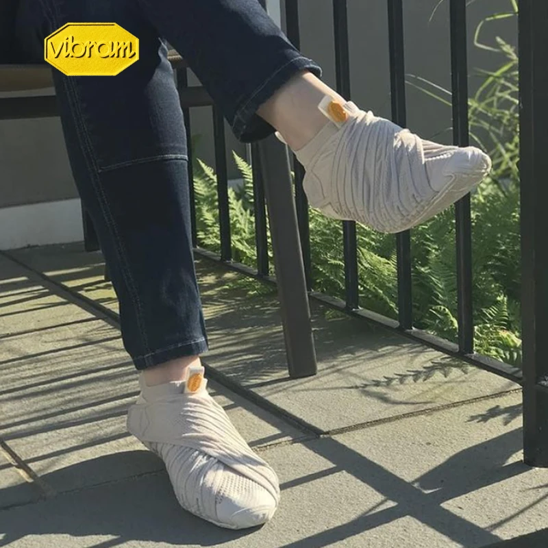 Vibram  FiveFingers FUROSHIKI Knit High Walking Sport Stretch Fabric Shoes Super Light Running Folding Portable Sneakers