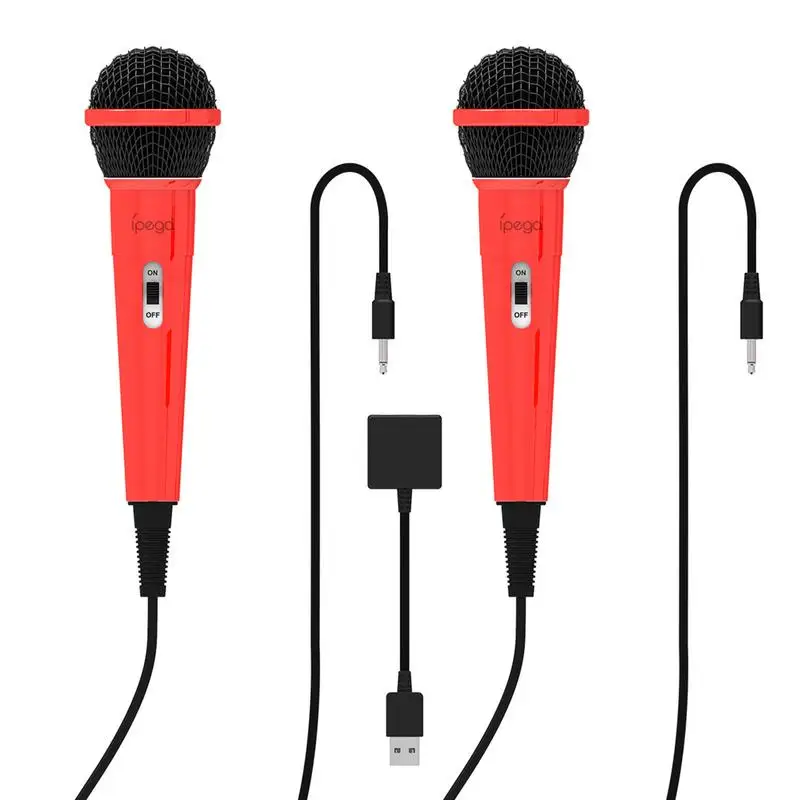 

2 шт., Проводные микрофоны с USB-адаптером для PS 5 PC 53*178 мм