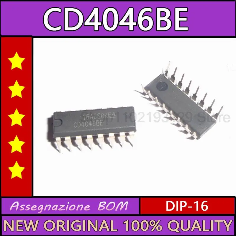 

5 шт./лот Cd4046be прямой разъем DIP-16 новый импортный CMOS micro power PLL