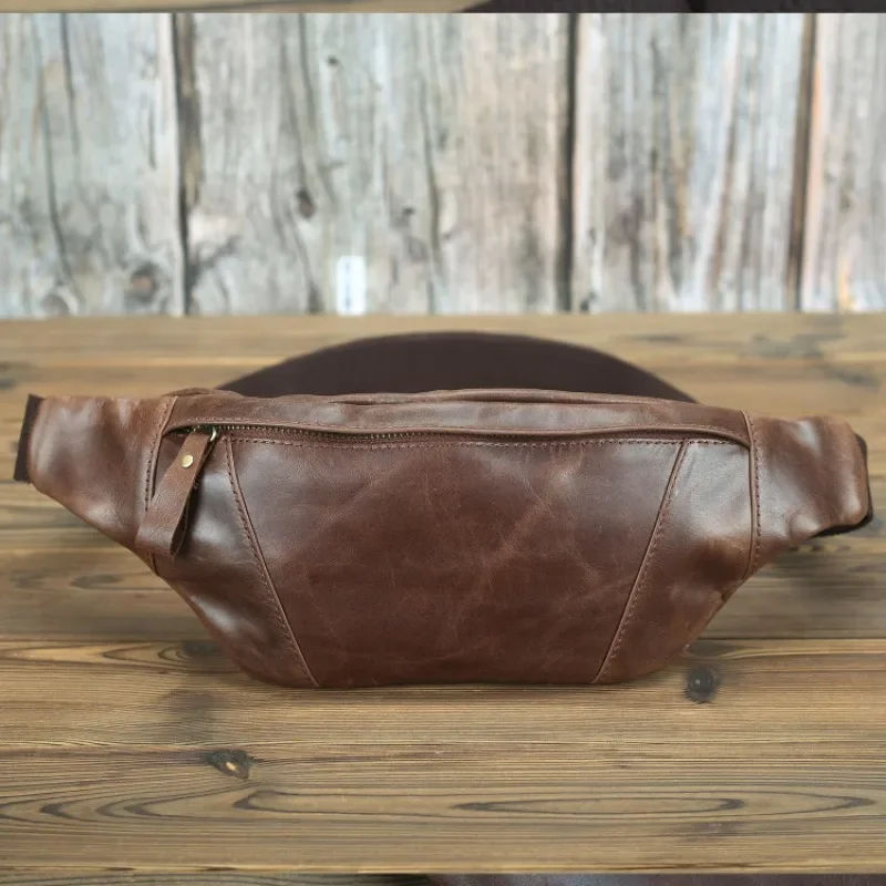 Винтажная нагрудная сумка для мужчин повседневный поясной кошелек из