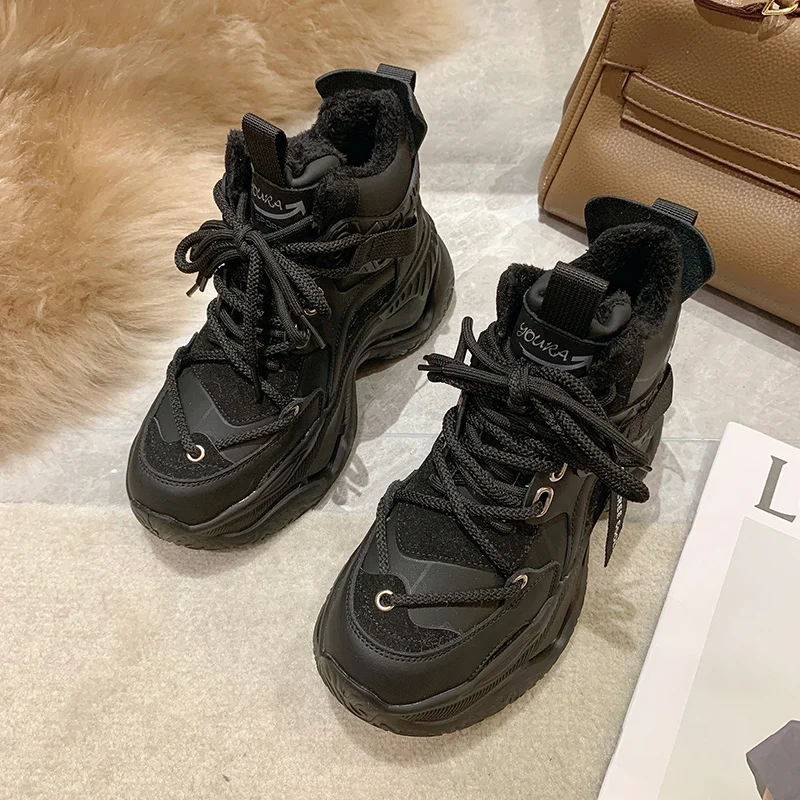 

Новая повседневная обувь Shishan на толстой подошве, женская обувь на платформе, зимняя женская обувь на толстой подошве для тренировок, женска...