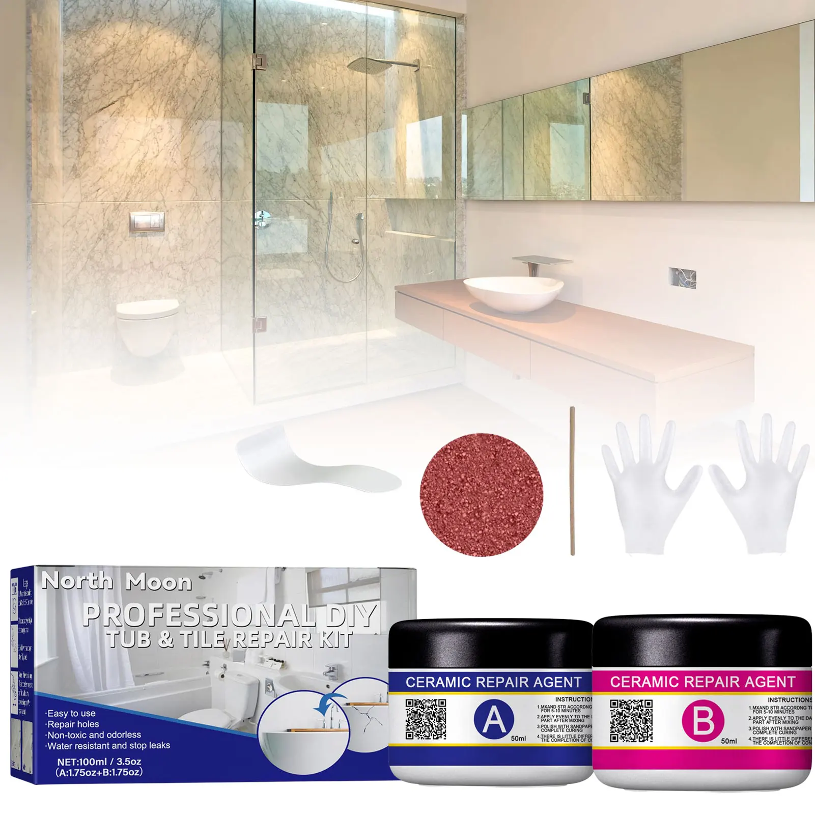 

Bathtub Refinishing Kit Tub Tile And Shower Repair Kit Bathtub Refinishing Kit Fiberglass Repair Kit Porcelain Repair Kit For