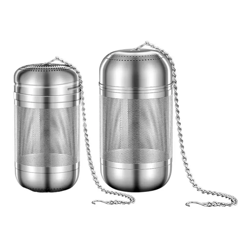 

Tea Infuser Portable Tea Infuser Tool Reusable Tea Bag Stainless Steel Spice Seasoning Ball Strainer Fine Mesh Coffee Filters