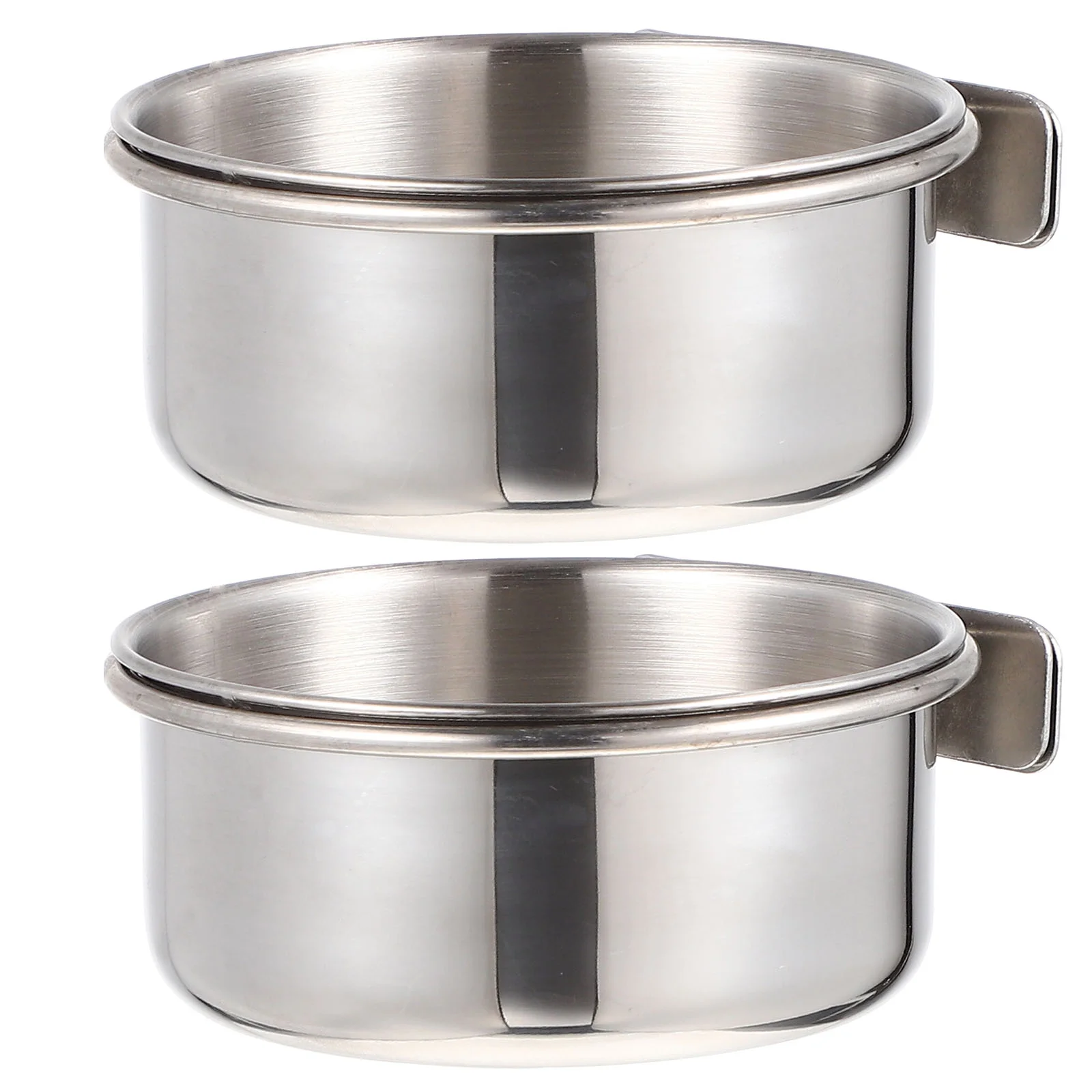 2 набора зеркальный дозатор воды для птиц контейнер еды из нержавеющей стали