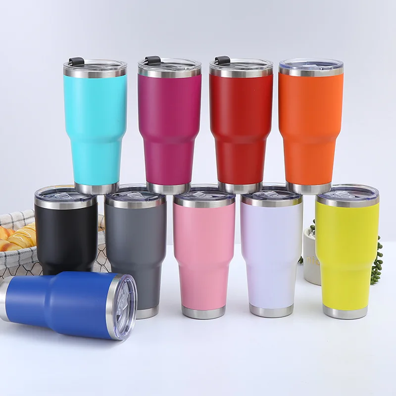 

30oz creative large-capacity beer ice water cup with lid, vacuum stainless steel automobile cup