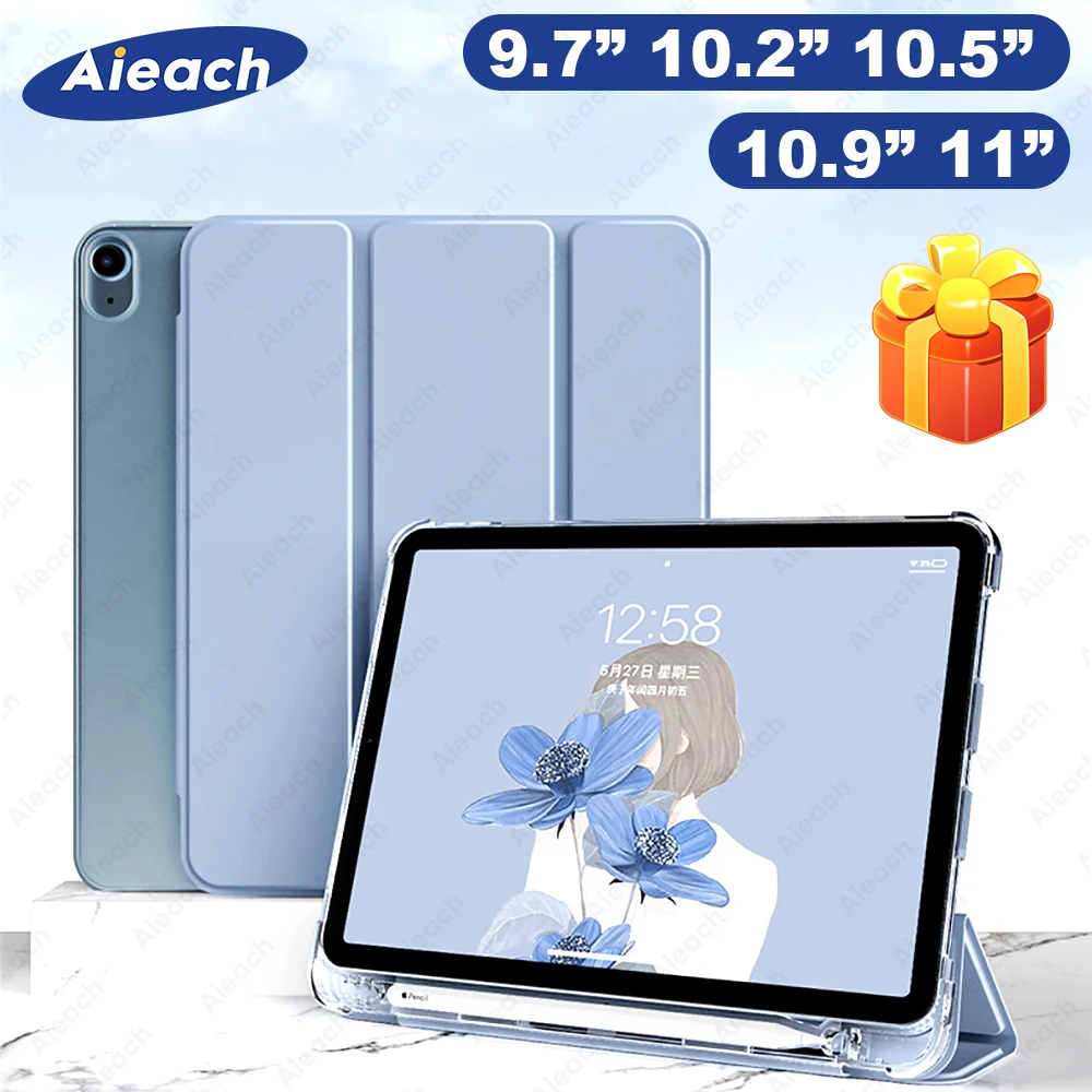

Чехол для IPad Air 4 2022 с держателем для карандашей, чехол для IPad 10,2, 8, 7 поколения, 9,7, 6, 5, Air 1, 2, 3 Pro, 11, 10, 5, чехол 2022