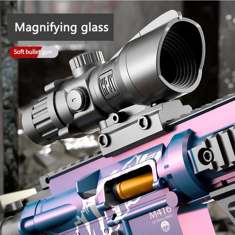 M416 Игрушечный Пистолет Мягкая Пуля Канистра Для Стрельбы Ручная Загрузка