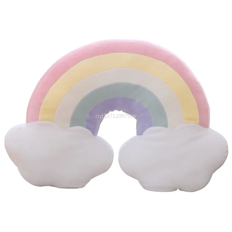 3D плюшевая подушка игрушка на спинку день рождения небо облако Радуга Луна
