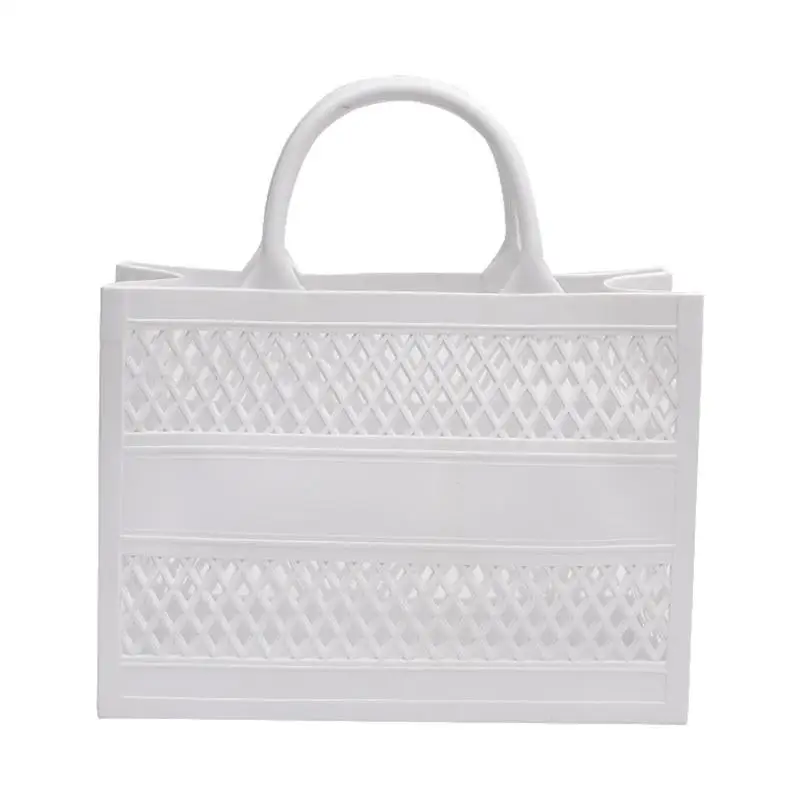 

Jelly Tote Bright Color Gift Basket Women's Tote Bag Jelly Bag Purse Girls Beach Bag For Little Girls Children