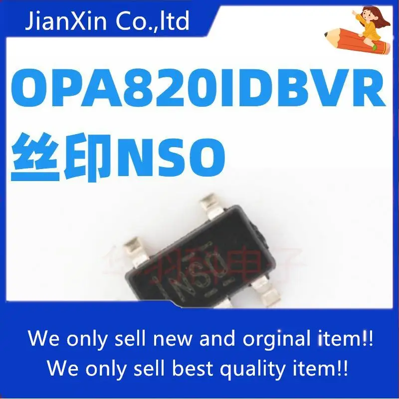 

10pcs 100% orginal new op amp OPA820IDBVR OPA820 Silkscreen NSO SOT23-5